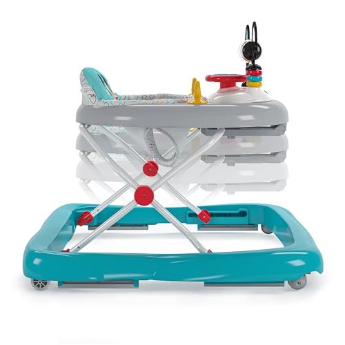 Bright Starts Disney Baby Mickey Mouse Original Bestie 2-in-1 Baby Activity Walker - Easy Fold Frame and Removable -Toy Station, 6 Months and up