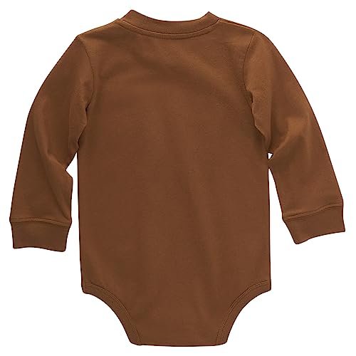Carhartt Unisex Baby Long-Sleeve Pocket Bodysuit