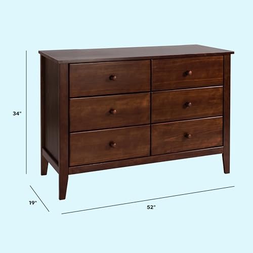 Carter's by Davinci Morgan 6-Drawer Dresser in Espresso