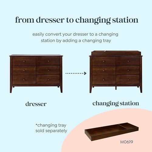 Carter's by Davinci Morgan 6-Drawer Dresser in Espresso