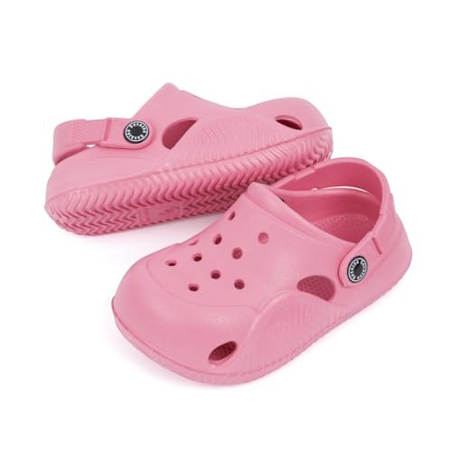 Casazoe Toddler Girls Boys Cute Garden Clogs Kids Water Sandals Slip On Shoes EVA Lightweight Outdoor Summer Slipper Slides Baby Comfort Shoes Children Indoor Shower Beach Pool Play Shoes