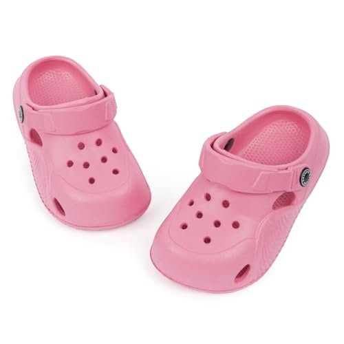 Casazoe Toddler Girls Boys Cute Garden Clogs Kids Water Sandals Slip On Shoes EVA Lightweight Outdoor Summer Slipper Slides Baby Comfort Shoes Children Indoor Shower Beach Pool Play Shoes