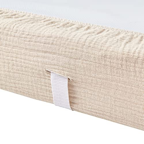 Changing Pad Cover for Baby Girls Boys, Neutral Fitted Muslin Cotton Diaper Changing Pad Sheets, Soft Brethable Changing Table Cover