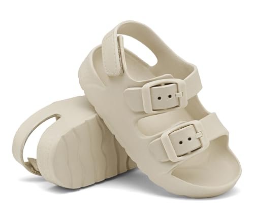 ChayChax Toddler Boys Girls Double Buckle Sandals Children's Adjustable Back Strap Water Sandal
