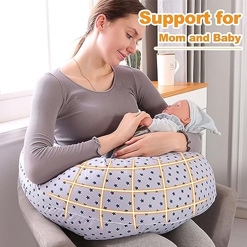 Chilling Home Nursing Pillow for Breastfeeding, Baby Nursing Pillow for Newborn, Nursing Essentials for Bottle and Breastfeeding, Breast Feeding Pillows Support for Mom and Baby with Removable Cover