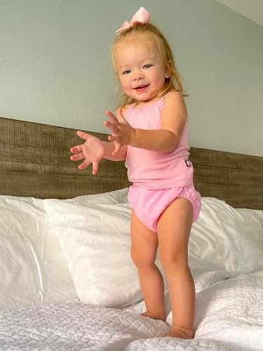 City Threads Made in USA Baby Girls and Baby Boys Unisex Organic Diaper Covers Bloomers Soft Cotton