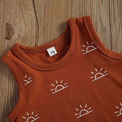 CIYCUIT 2Pcs Baby Boy Summer Clothes Infant Toddler Beach Outfits Sleeveless Tank Tops Shorts Set