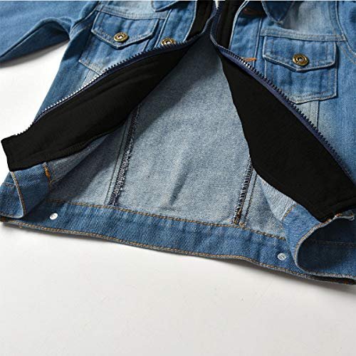 CM C&M WODRO Baby Boys Girls Denim Jacket Kids Toddler Button Down Jeans Jacket Top Coat Outerwear