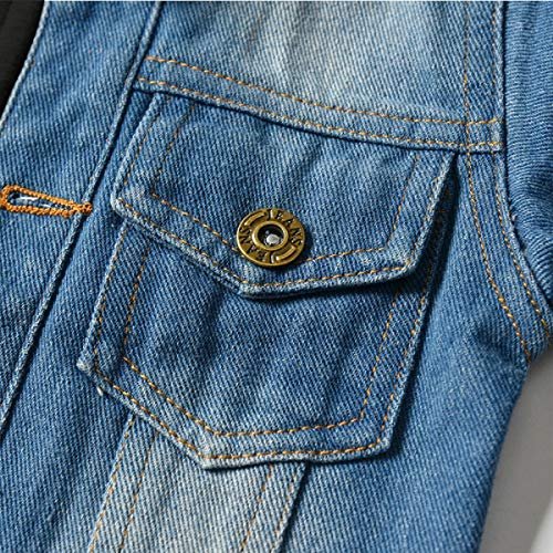 CM C&M WODRO Baby Boys Girls Denim Jacket Kids Toddler Button Down Jeans Jacket Top Coat Outerwear