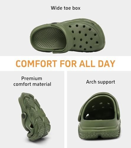 Cubufly Kids Boys Girls Clog Garden Shoes Slip On Slide Sandals Beach Water Shoes for Toddler/Little Kid/Big Kid/Children