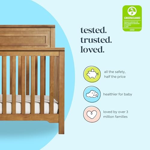 DaVinci Autumn 4-in-1 Convertible Crib in Chestnut, Greenguard Gold Certified