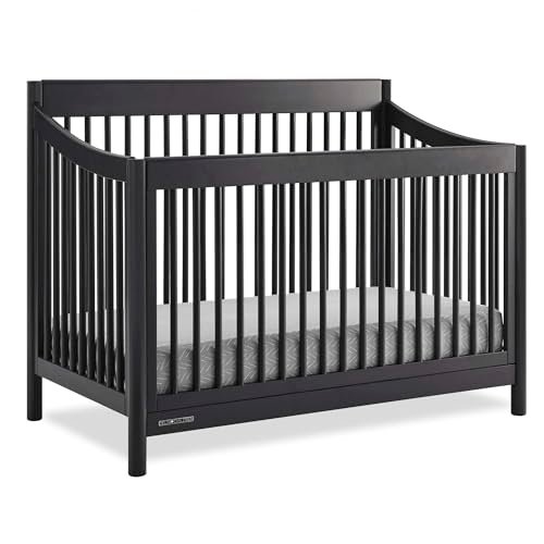 Delta Children Brooks 6-in-1 Convertible Crib - Greenguard Gold Certified, Midnight Grey