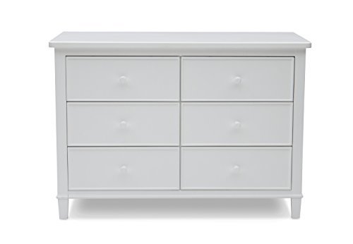 Delta Children Haven 6 Drawer Dresser, White