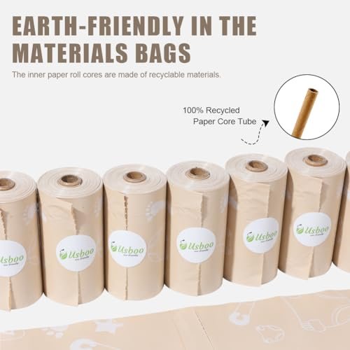 Diaper Bags Disposable, Biodegradeable Dirty Diaper Bag (8 Refill Rolls/120 Pack) with Dispenser | Essential for Travel and Quick Change on The Go | Baby Poop Bags | Unscented