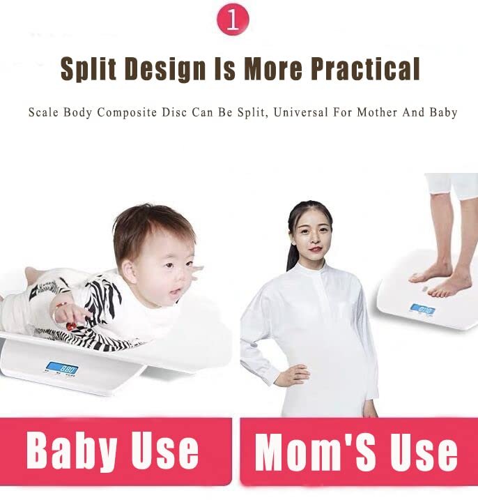 Digital Baby Scale,Infant Scale for Weighing in Pounds Ounces Or Kilograms Up to 220lbs,Pet Scale for Cat and Dog,Multi-Function Toddler Scale for Newborn Underweight Premature Babies
