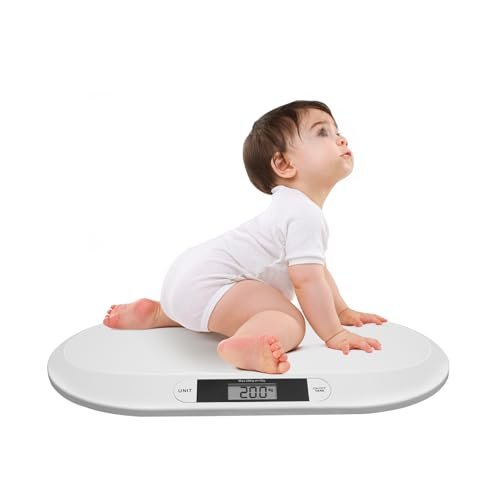 Digital Baby Weighing Scale, 20KG High Precision Smart Baby Scale with LCD, 10g/0.02g Division Precision, Three Units Weight Scales for Infants, Toddlers, and Babies (Weight Measure Tool)