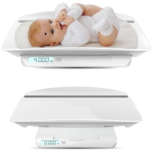 Digital Baby Weighing Scale with Height Meter & Baby Tray - Infant Weighing Machine - Up to 20Kg Weight Capacity