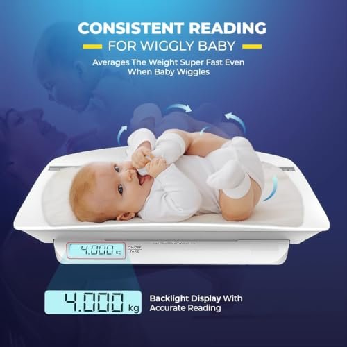 Digital Baby Weighing Scale with Height Meter & Baby Tray - Infant Weighing Machine - Up to 20Kg Weight Capacity