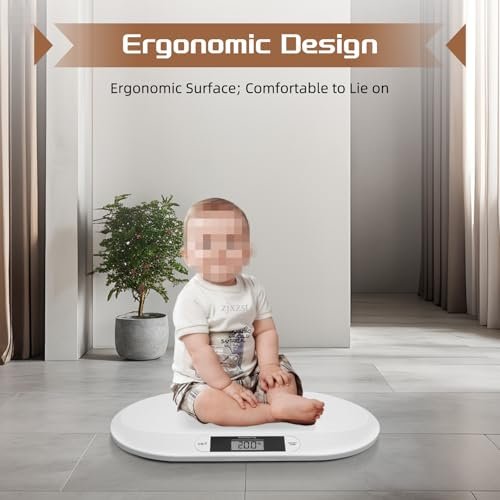 Digital Weight Scale Puppy Scale Baby Scale Newborn Baby Weight Scale up to 44 lbs, High Precision Pet Weight Scale Newborn Scale for Weighing in KG/Pounds/Stone