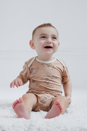 Disney Winnie the Pooh Baby 2 Pack Bamboo Bodysuits Newborn to Infant Sizes (Newborn - 24 Months)