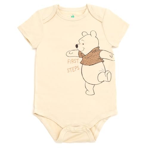 Disney Winnie the Pooh Baby 2 Pack Bamboo Bodysuits Newborn to Infant Sizes (Newborn - 24 Months)