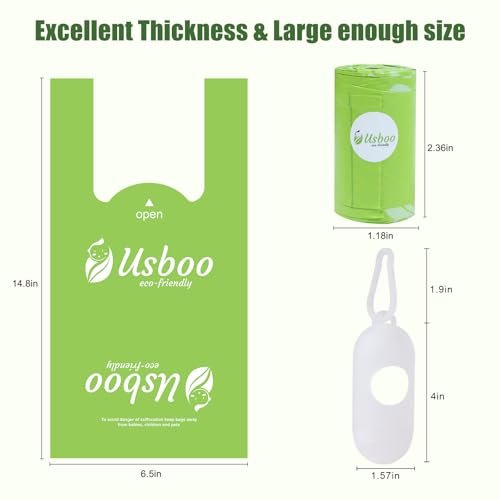 Disposable Diaper Bags for Baby, 9 Refill Rolls/108 Bags，OXO-Biodegradable Diaper Sacks with Dispenser,Easy-Tie Handles,Large Dirty Diaper Disposal or Pet Waste Bags