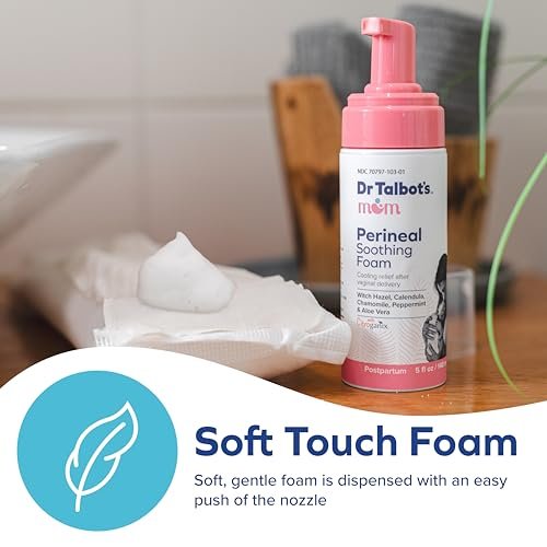 Dr. Talbot's Mom Perineal Soothing Foam - Cooling Postpartum Relief with Witch Hazel and Citroganix - Postpartum Essentials - 5 fl oz