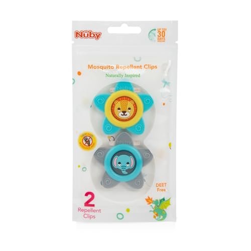 Dr. Talbot's Mosquito Clips for Baby & Toddler with Naturally Inspired Ingredients, Citronella & Lemongrass, DEET Free, 1 Pack (2 Clips)