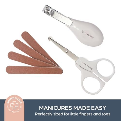 Dreambaby Essential 10pc Baby Grooming Kit, Newborn Safety Care Set with Brush, Comb, Toothbrush, Nail Clippers, Nail Scissors, Emory Boards and Storage Case