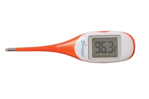 Dreambaby Rapid Response Digital Thermometer with Fever Alert, Orange