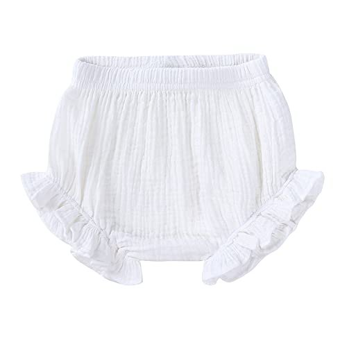Durio Baby Bloomers for Toddler Girls Newborn Diaper Covers for Girls Cute Cotton Baby Girl Shorts
