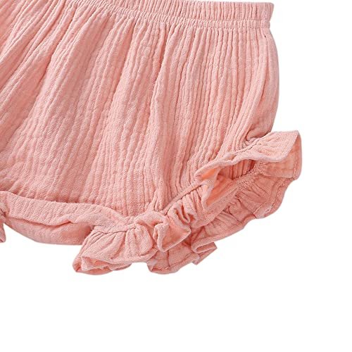 Durio Baby Bloomers for Toddler Girls Newborn Diaper Covers for Girls Cute Cotton Baby Girl Shorts