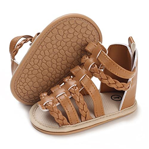 E-FAK Infant Baby Girls Sandals Summer Crib PU Leather Bowknot Soft Anti-Slip Rubber Sole Toddler First Walkers Shoes
