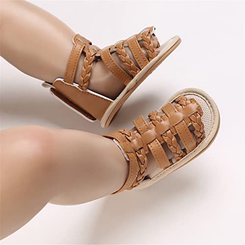 E-FAK Infant Baby Girls Sandals Summer Crib PU Leather Bowknot Soft Anti-Slip Rubber Sole Toddler First Walkers Shoes