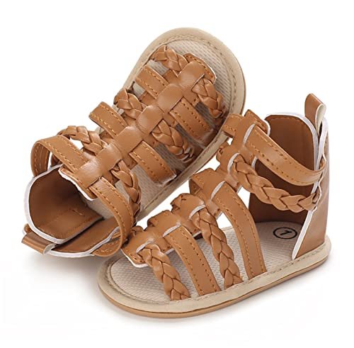 E-FAK Infant Baby Girls Sandals Summer Crib PU Leather Bowknot Soft Anti-Slip Rubber Sole Toddler First Walkers Shoes