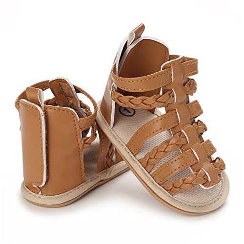 E-FAK Infant Baby Girls Sandals Summer Crib PU Leather Bowknot Soft Anti-Slip Rubber Sole Toddler First Walkers Shoes