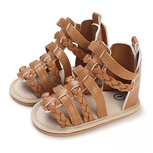 E-FAK Infant Baby Girls Sandals Summer Crib PU Leather Bowknot Soft Anti-Slip Rubber Sole Toddler First Walkers Shoes