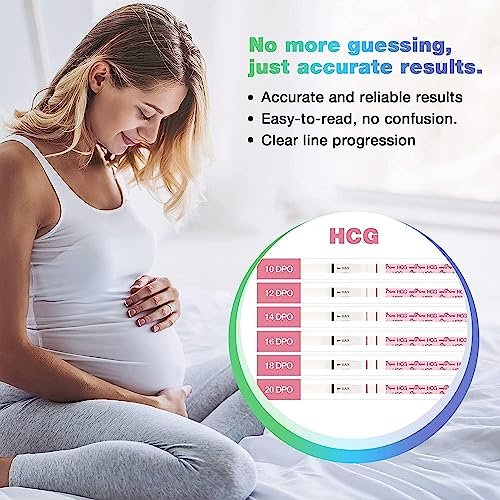 Easy@Home Ovulation & Pregnancy Test Strips Kit: 40 Ovulation Strips and 10 Pregnancy Tests– Accurate Fertility Tracker OPK - Powered by Premom APP | 40LH + 10HCG + 50 Urine Cups