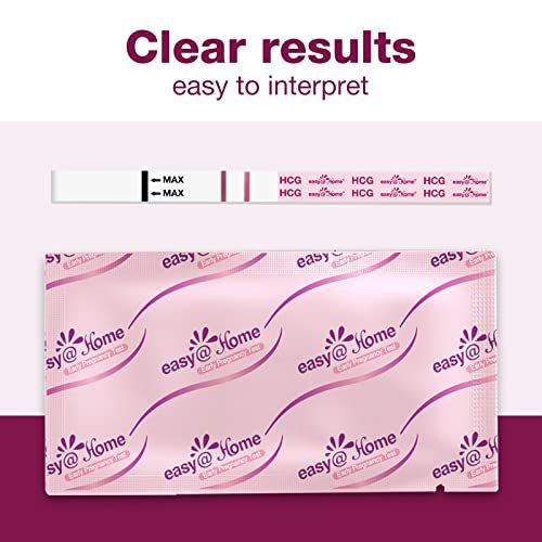 Easy@Home Pregnancy Test Strips Kit: 10 Pack hCG Test Strips - Early Detection Home Pregnancy Strips Bulk