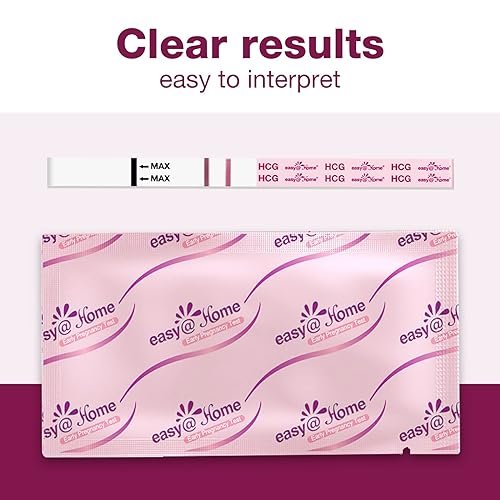 Easy@Home Pregnancy Test Strips Kit, 20 Pack Early Detection hCG Tests - Bulk Pregnancy Strips - Powered by Premom APP