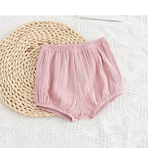 EISHOW Infant Baby Cotton Linen Bloomer 3 Pack Shorts Newborn Toddlers Girls Boys Summer Soft Diaper Cover Underwear Panty