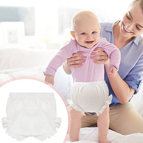 Eurzom 3 Pcs Baby Bloomers Newborn Diaper Cover Cute Cotton Newborn Bloomers for Baby Girls Shorts,Briefs, Panties for Toddler Girl Multicolor