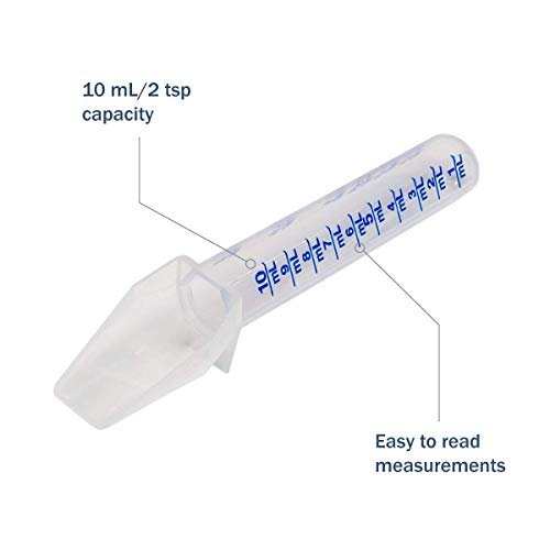 EZY DOSE Kids Oral Liquid Medicine Spoon For Baby & Toddler, Deliver Correct Dose, 10mL/2 TSP Capacity, Calibrated, Color May Vary, BPA Free