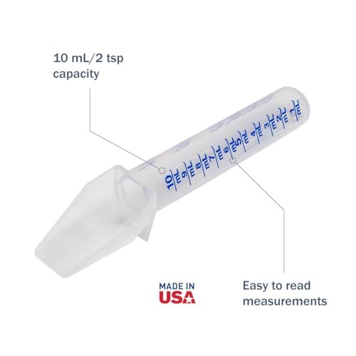 EZY DOSE Kids Oral Liquid Medicine Spoon For Baby & Toddler, Deliver Correct Dose, 10mL/2 TSP Capacity, Calibrated, Color May Vary, BPA Free