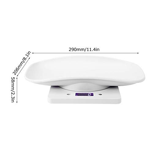 Fdit 10kg/1g Digital Small Pet Weight Toddler Scale Infant Scale Measure Babies Pets Accurately for Cats Dogs Measure Tool Electronic Kitchen Scale