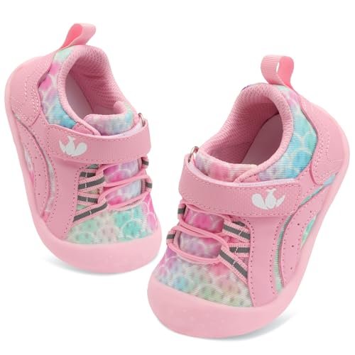 FEETCITY Wide Baby Shoes Boys Girls Baby Barefoot Shoes Breathable Infant Walking Shoe Crib Sock Shoe Toddler Sneakers Flexible