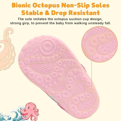FEETCITY Wide Baby Shoes Boys Girls Baby Barefoot Shoes Breathable Infant Walking Shoe Crib Sock Shoe Toddler Sneakers Flexible