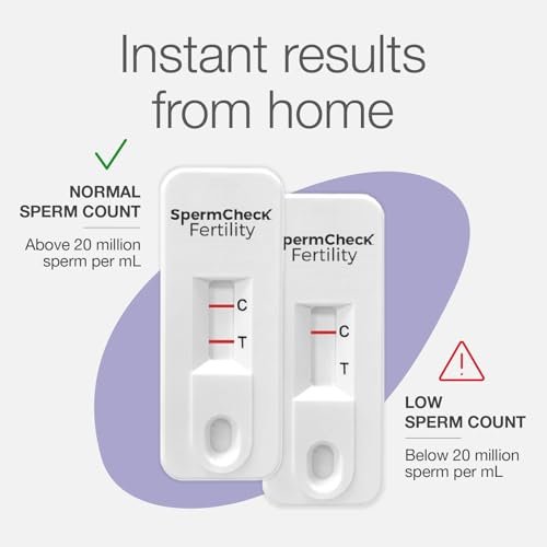 Fertility Sperm Count Test for Men, at Home Sperm Test, Easy to Read Results, Over 98% Accurate
