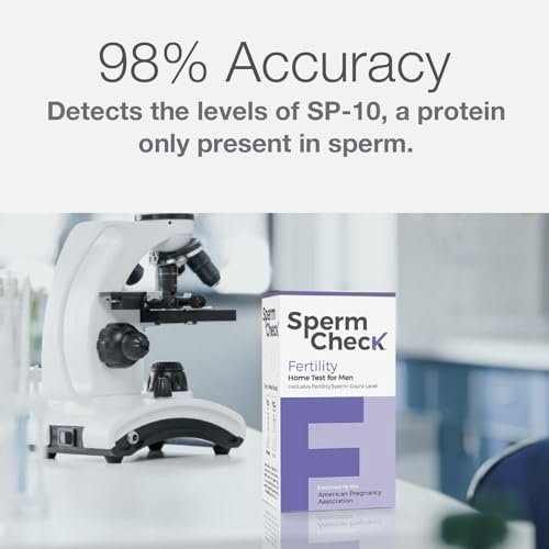 Fertility Sperm Count Test for Men, at Home Sperm Test, Easy to Read Results, Over 98% Accurate