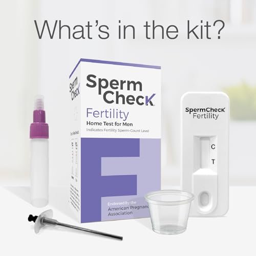 Fertility Sperm Count Test for Men, at Home Sperm Test, Easy to Read Results, Over 98% Accurate